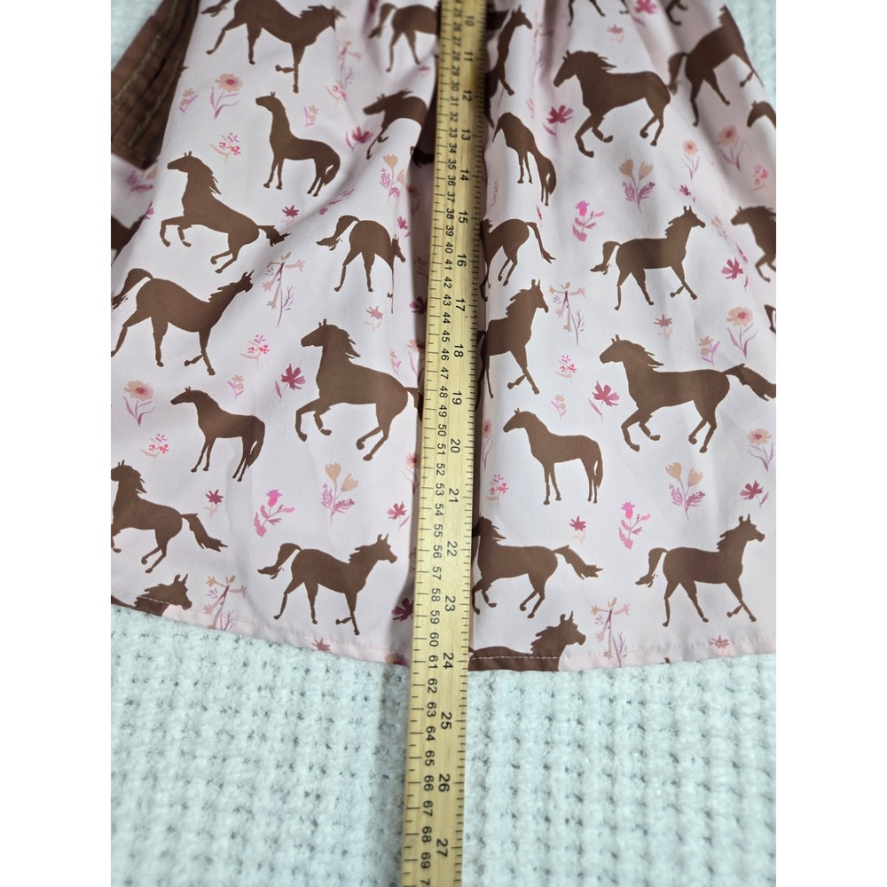 Pink Horse Girls Smocked Western Cowgirl Dress Size L Marie Nicole - Picture 2 of 8